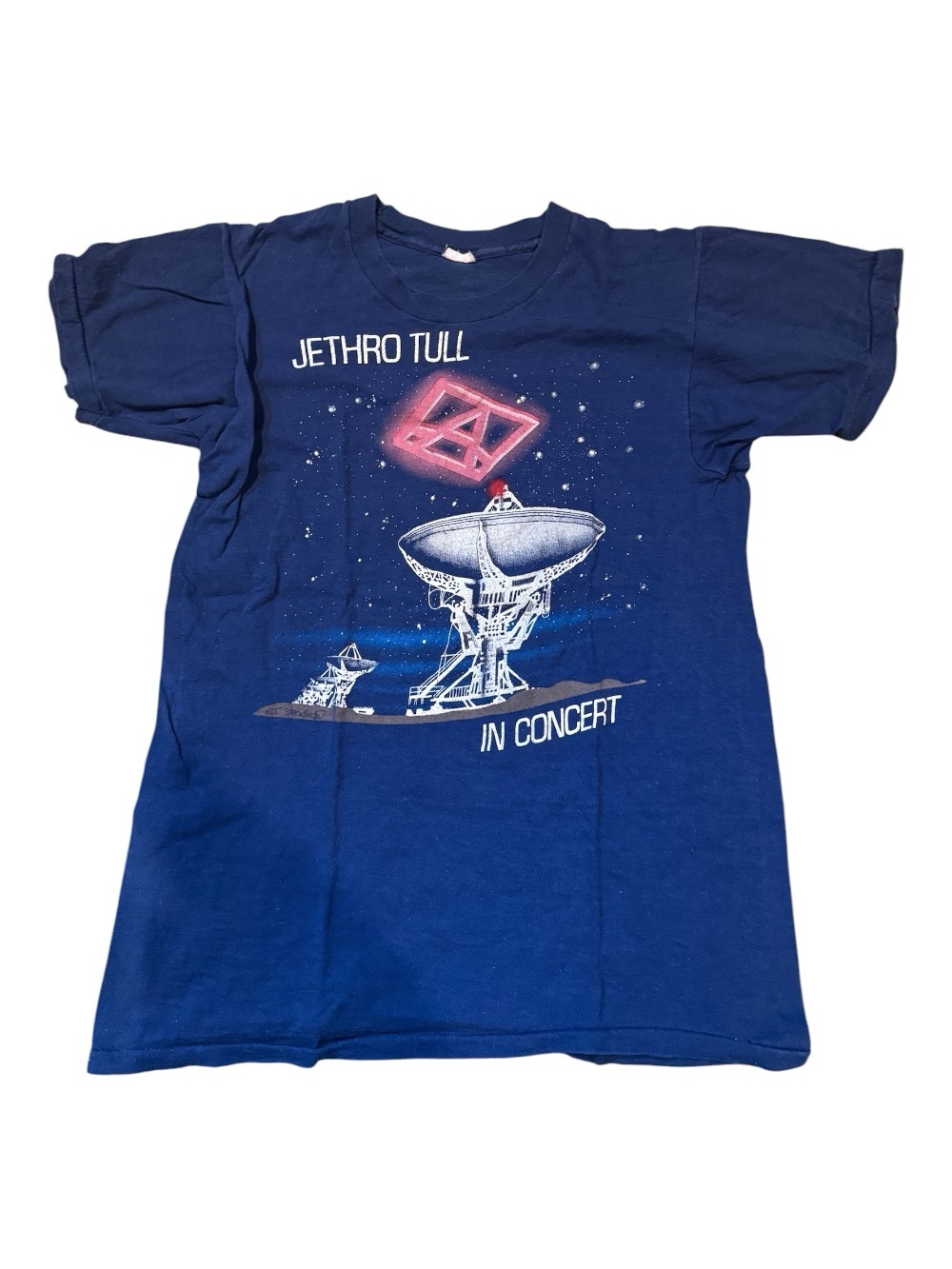 Jethro Tull Navy 'In Concert' Graphic Tee - Size Small
